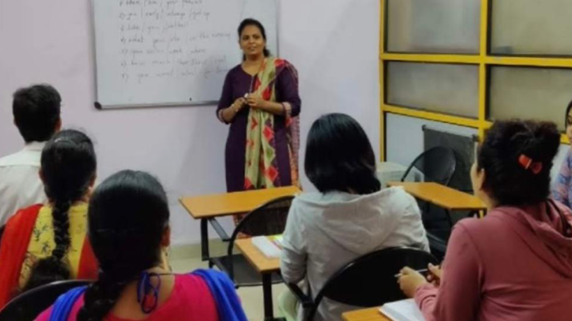Learners in a language batch at SM Academy Bangalore